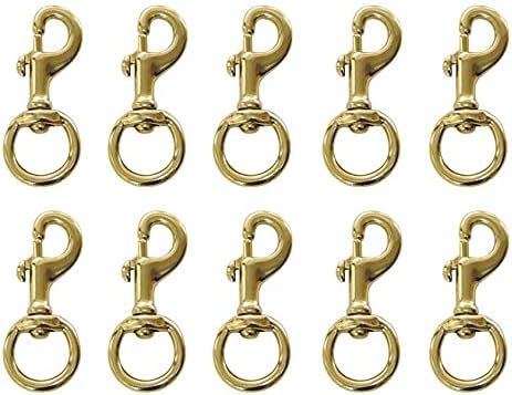 Snapy |   3/4″ X 3-1/8″ Solid Brass Heavy Duty Swivel Round Eye Bolt Snaps 40382 Snapy Snapy