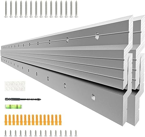 Zawieszki do obrazów |   Wieszak z aluminiowym zapięciem typu Z o dużej wytrzymałości 3 cale do zawieszania luster, obrazów, tablic suchościeralnych, półek i nie tylko – sprzęt montażowy do luster ściennych z systemem blokady, wieszak na obrazy o nośności 2 funty. Zawieszki do obrazów Zawieszki do obrazów